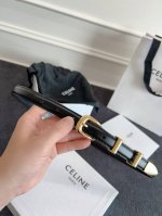 Celine. Celine Full set Western Medium smooth cowhide leather belt Cowhide leath