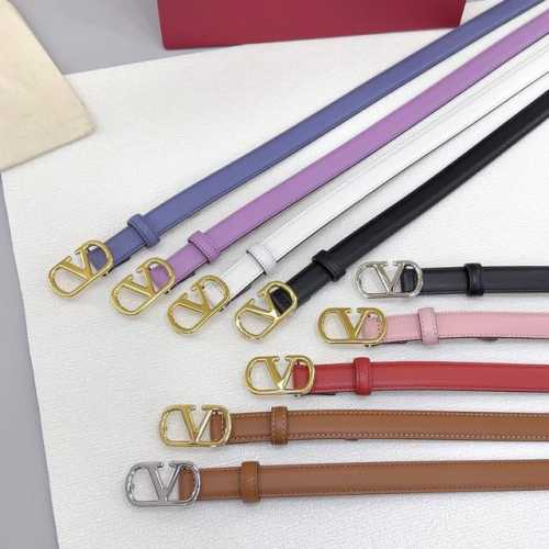 2.0Cm Valentino Belt, Double-Sided Top Layer Cowhide, Length: .75.80.85.9095.100
