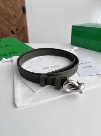 Bv 2025 Newest Women's Flat Waist Belt, Double-sided Italian Calfskin with Rope - Click Image to Close