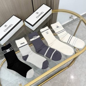 A box of five high-quality Chanel socks