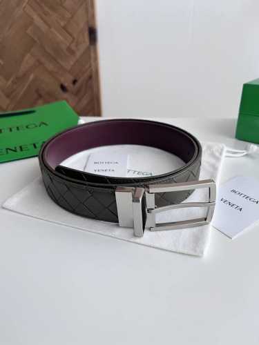 Bv 2025 Newest Men's Braided Belt, Double-sided Handmade Intreccio Large Grid Br