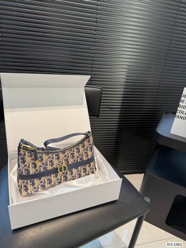 with folding box Dior Crescent Underarm Bag D's Hobo Underarm Bag The new Hobo