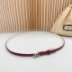 1.2 Cm Gucci New Waist Belt, Double-Sided Top-Grain Cowhide Leather, Length: .75
