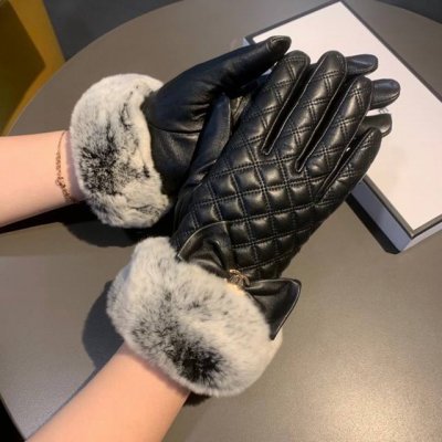 Chanel 2025 Fall/Winter Slippery Rabbit Fur Lambskin Gloves - Worth comparing wi