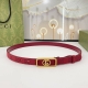 Special Gucci 2.0Cm New Woven Strap Canvas, Canvas With Leather Base, Belt Body
