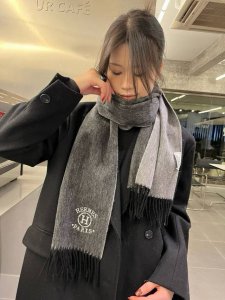 Hermes Color-Blocked Cashmere Scarf - Highly Recommended! Made of 100% premium