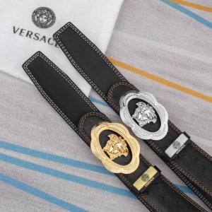 Belt: Versace Original Cowhide Belt (Ddd) Men's Belt: 100% top-grain cowhide lea