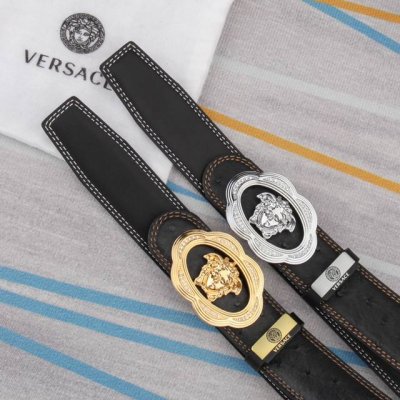 Belt: Versace Original Cowhide Belt (Ddd) Men's Belt: 100% top-grain cowhide lea