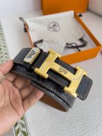 Product Name: Herm S Belt, Genuine Leather, Original Design Model: Hanging Buckl