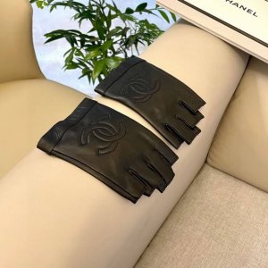 Chanel European New Top-Tier Original Women's High-End Half-Finger Gloves, Chane