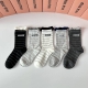 Special Packaging Miumiu New Mid-Length Slouch Socks! Five pairs per box, same s