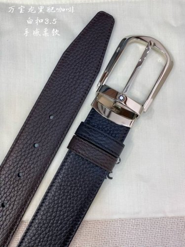 Montblanc width 3.5cm using top layer cowhide boutique pin buckle free cut busin