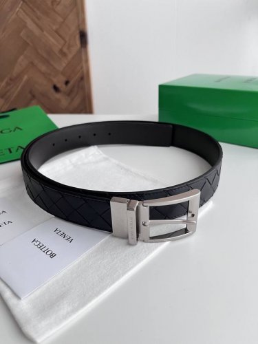 Bv 2025 latest men's braided belt, double-sided, pure handmade Intreccio large p