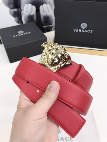 Versace This Belt Is Crafted From Soft Greca Embossed Leather In Italy, Featurin