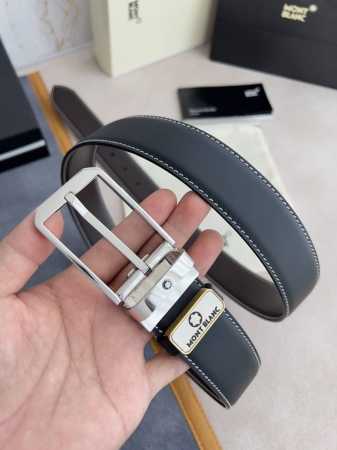 Product Name: Montblanc Original Belt Model: Pin Buckle, New Original Classic Bo - Click Image to Close
