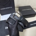 Dg, width 4.0Cm Dolce&Gabbana's new calfskin belt is full of capable attitude. T