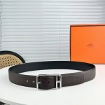 Special Hermes Pin Buckle Togo Men's Belt, Hermes 3.5 Double-Layer Denim Accesso