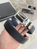 Product Name: Montblanc Original Belt, Leather Belt Model: Pin Buckle, New Class
