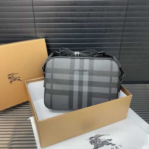 Burberry camera bag, unisex shoulder and crossbody, featuring a classic logo, or