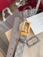 Gucci Supreme PVC old flower pigskin pattern bottom width 3.5cm Retro Gg swivel