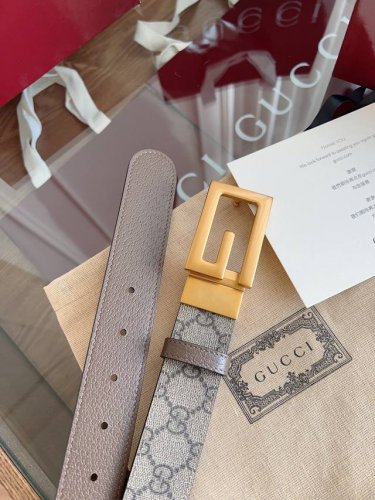 Gucci Supreme PVC old flower pigskin pattern bottom width 3.5cm Retro Gg swivel