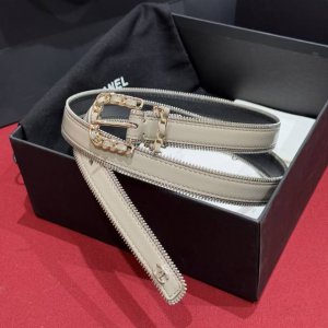 Xiangjia New Women's Belt With Zipper, Double-Sided Top-Grain Leather, This Belt