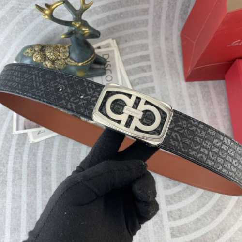 Ferragamo Special Leather Belt Series Original Hardware Boutique Stainless Steel