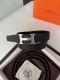 Hermes men's 3.2cm stainless steel welding point buckle with the latest bottom