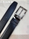 Montblanc 3.5cm wide, made of top-grain cowhide, pin buckle, free-cut business c