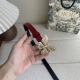 Dior new belt, made of fine top layer leather, soft to the touch, comfortable an