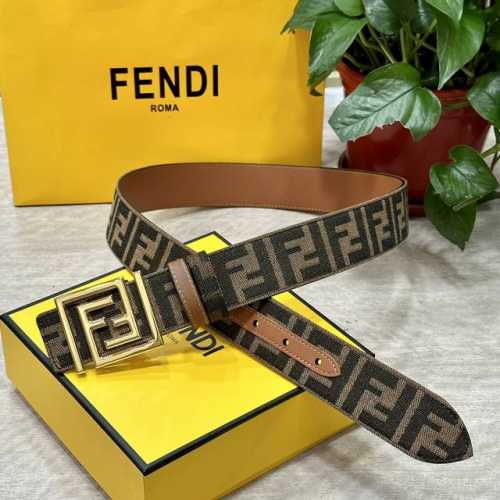 Fendl, same style as in Fendi boutiques, 3.8cm wide, original custom fabric, Ff