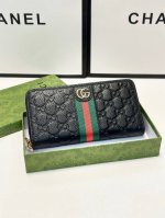 Color Black Size 20X10 Gucci single zipper clutch original top layer cowhide em