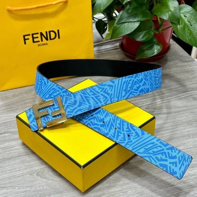 Fendl Fendi Store-Exclusive Style, 40Mm Wide, Authentic Custom-Made Sky Blue Ffv