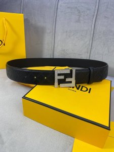 Width 4.0Cm Fendi This Plain Weave Belt Features A Double F-Shaped Buckle With D