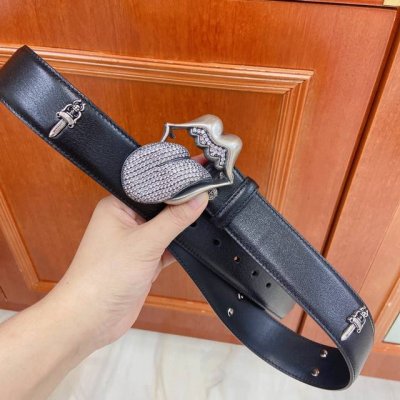 Chrome Hearts detachable brass silver-plated tongue hardware inlaid with zircon