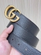 -Gg Marmont series buckle reversible belt, one side embellished with the brand's