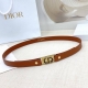 2.0cm Dior belt, double-sided top layer cowhide, length: 75, 80, 85, 90, 95, 100