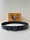 Special This Size 4.0 Wide Lv Belt Is Made Of Smooth Leather And Is Decorated Wi