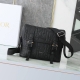 Dior Hit The Road Flap Messenger Bag Black Dior Gravity-effect leather and black