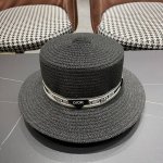 dior Dior 2025 Internet Celebrity Same Style Pastoral Style Raffia Straw Hat