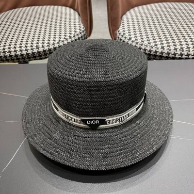 dior Dior 2025 Internet Celebrity Same Style Pastoral Style Raffia Straw Hat