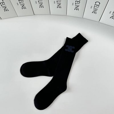 Special Packaging Celine New Classic Calf-Length Socks with Accessories! One pai