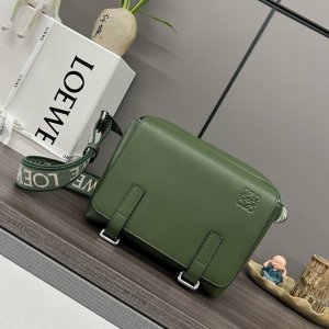 Lw 2630 New soft and smooth cowhide leather and jacquard military messenger bag