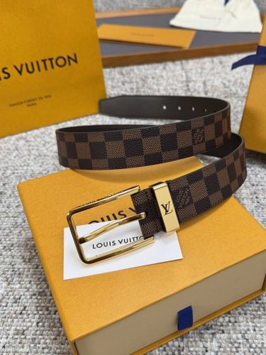 Louis Vuitton LV belt series, original hardware, exquisite hand-painted edges, s