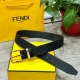 Fendi Fendi width 35mm original imported double-sided top layer cowhide with ori
