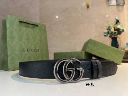 Chinese New Year Gucci men's favorite 40mm belt, double G buckle rotating design - Click Image to Close