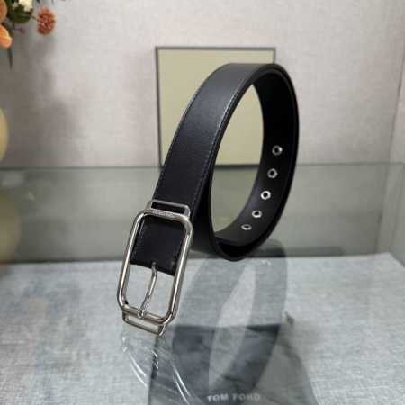 Tom Ford's latest trendy double-sided top-grain cowhide leather model, 3.5mm wi - Click Image to Close