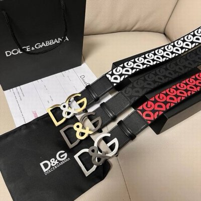 Dg Width 4.0Cm Dolce&Gabbana New soft calfskin belt with personalized logo buckl