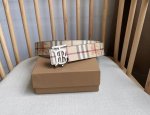 Burberry Tb Exclusive Logo Pattern Italian Leather Belt With A Versatile Two-Ton