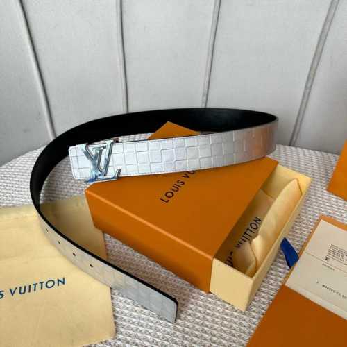 Original packaging L0Uis Vuitt0N This season's new men's belt, 40mm wide, made